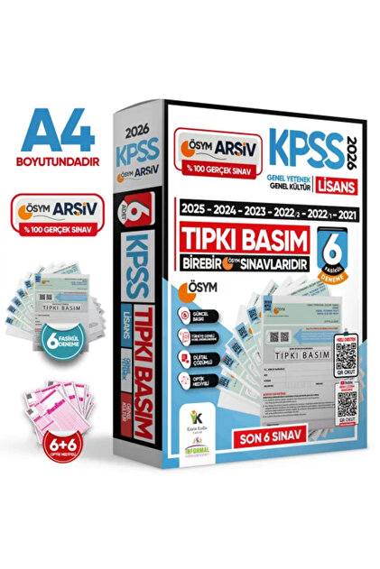 İnformal Yayınları 2026 KPSS Lisans ÖSYM Çıkmış Soru Tıpkı Basım