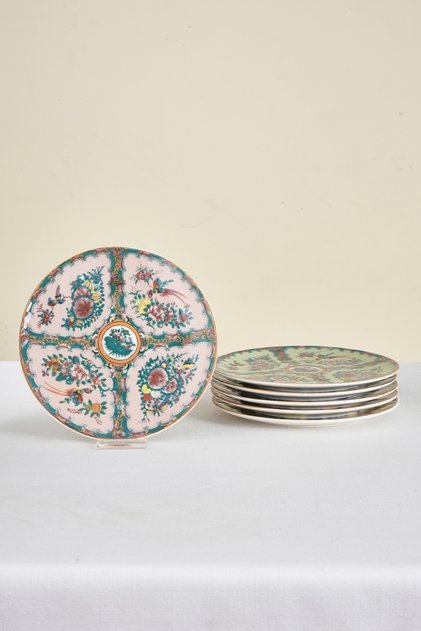 Harmonia 6 Piece Porcelain Cake Plate