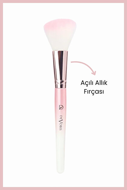 Golden Rose Devobis Angled Blush Brush - Açılı Allık Fırçası ve