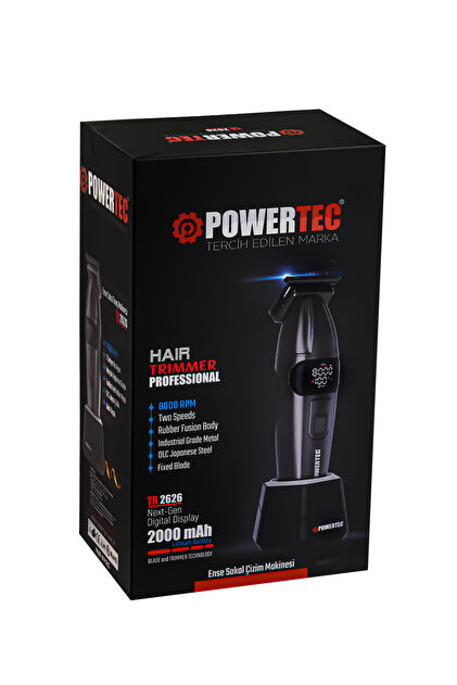 Power tree2本セット Powertec TR-2626 Profesyonel Sakal | Ense Tıraş & Çizim Makinesi
