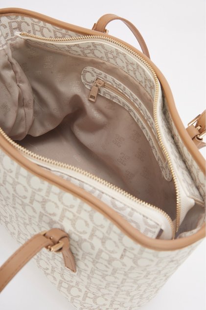 Beige Women's Shoulder Bag 05PO24Y1754