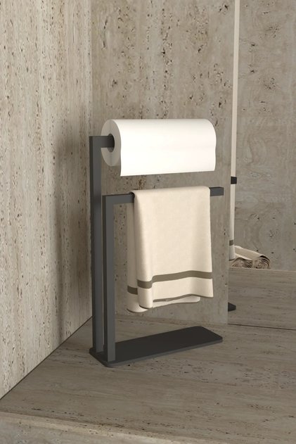 Havluluk Tezgah Üzeri Kağıt El Havluluğu Ev Banyo Düzenleyici Paslanmaz Metal Montaj Gerektirmez