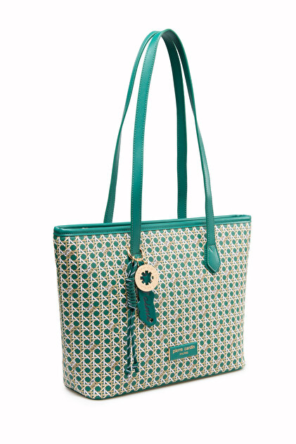 Pierre Cardin Limited Edition Green Digital Monogram Women's