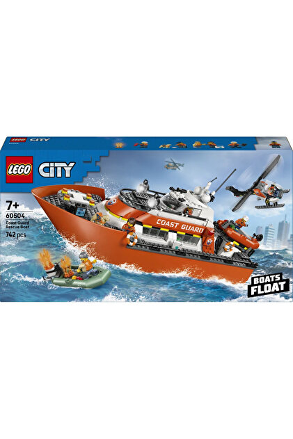 LEGO ® City Sahil Güvenlik Kurtarma Botu ve Helikopteri 60504- 7+
