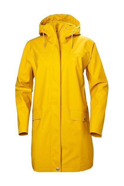 Żółta kurtka przeciwdeszczowa z zamkiem błyskawicznym i normalnym krojem HHA.53251_HELLY HANSEN W MOSS YAĞMU