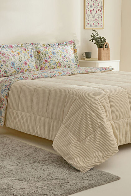 Karaca Home Ortiz Çift Kişilik Comfort Set Bej - Fiyatı, Yorumları