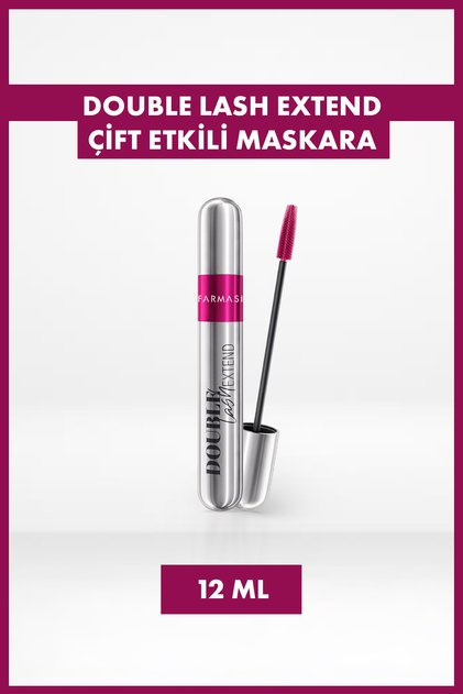 Double Lash Extend Çift Etkili Hacim & Lifting Etkili Maskara | Siyah 12 ml