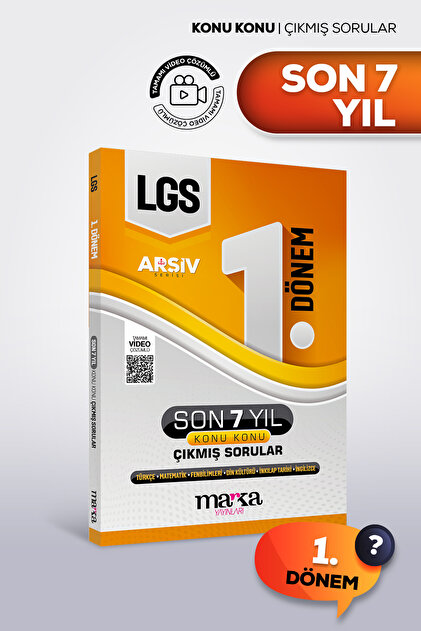 Marka Yayınları LGS Son 7 Yıl Çıkmış Sorular Konu Konu 1. Dönem