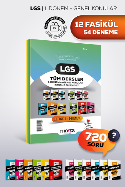 Marka Yayınları LGS 2026 1. Dönem ve Genel Konular Tüm Dersler