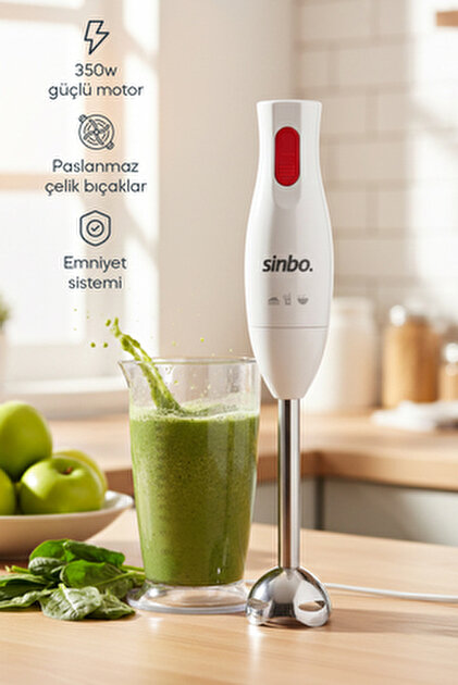 Kiwi KHB-4416 Paslanmaz Çelik Bıçaklı El Blenderi | 350 Watt
