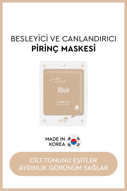 On Rice Extract Mask- Pirinç Özlü Yüz Maskesi
