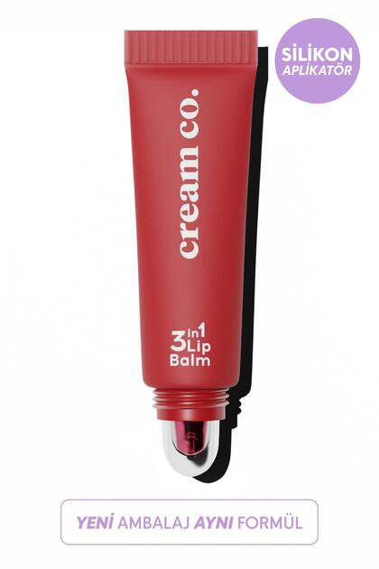 Cream Co. Nemlendirici Parlatıcı 3in1 Lip Balm | Dudak Bakım