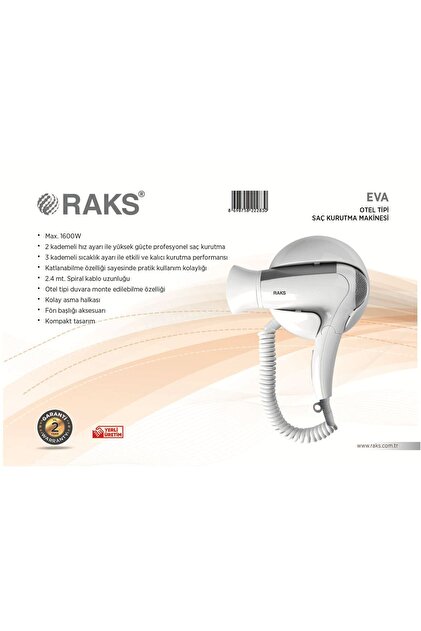 Raks Eva 1600 W Otel Tipi Saç Kurutma Makinesi Fiyatı, Yorumları