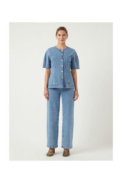 YASROSIE HW STRAIGHT JEANS S.NOOOS