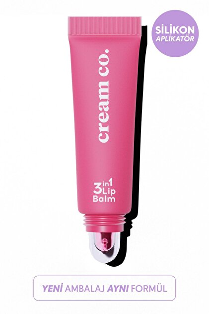 Cream Co. Nemlendirici Parlatıcı 3in1 Lip Balm | Dudak Bakım