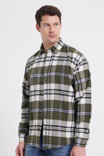 Men's Relax Fit Comfortable Cut Winter Plaid Lumberjack Shirt