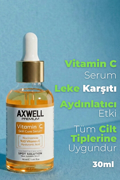 AXWELL PREMIUM Leke Karşıtı Süper Aydınlatıcı Vitamin C Serum