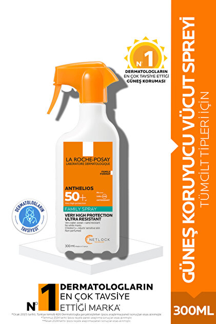 La Roche Posay Anthelios Family Spray Spf50 300 ml - Fiyatı, Yorumları