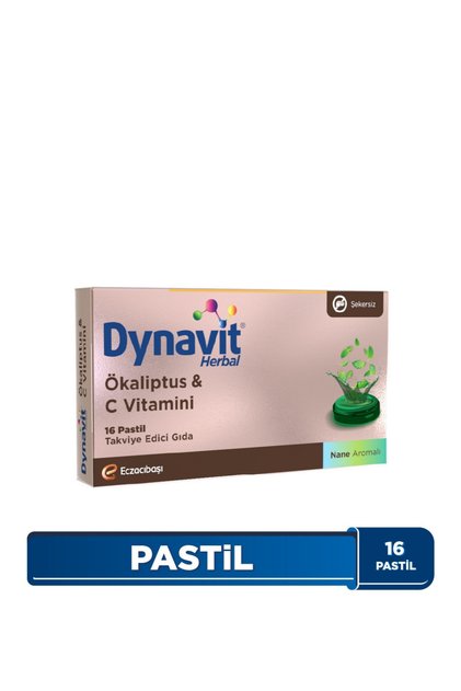 Herbal Ökaliptus & C Vitamini 16 Pastil - Ökaliptus, C Vitamini - Bağışıklık