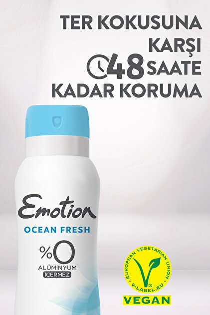 Emotion Kadın Alüminyumsuz Vegan Deodorant Set 4x150 Ml (Ocean