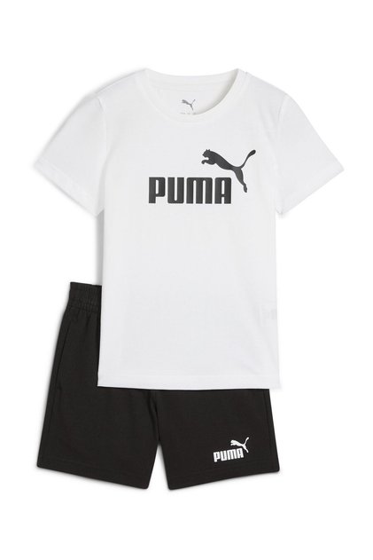 Dětské pletené soupravy Puma Shuffle, bílé, krátký rukáv, pro chlapce a dívky, velikost 98