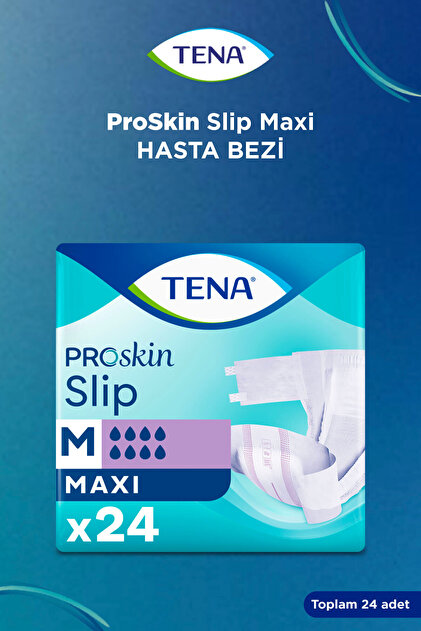 TENA　Slip MAXI　Mサイズ６袋 Tena ProSkin Slip Maxi Yetişkin Hasta Bezi 8 Damla M - 24'lü 1