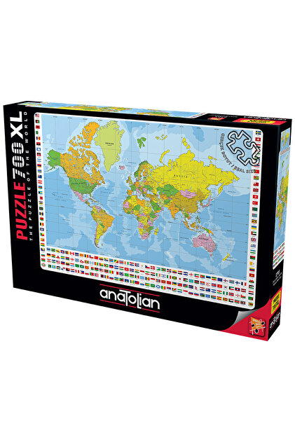 はいぱーぽりす Complete BOX〈5枚組〉 Anatolian Puzzle 700 XL Parça Yapboz Puzzle - Dünya Siyasi