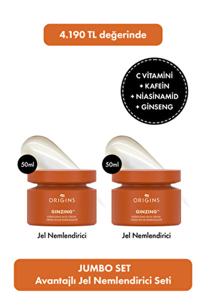 Origins C Vitamini & Niasinamid Içeren Ginzing™ Jumbo Set: Jel