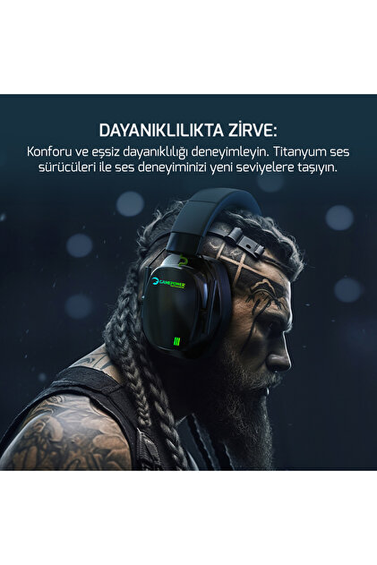 Gamepower Kai Titanium Siyah 7.1 Surround Hi-fi Manyetik Pad Rgb