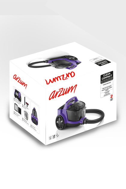 Arzum AR4070 Cleancompact Cyclone 890W HEPA Filtreli, 1.8 litre