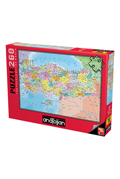 Blue Focus 200 Parça Puzzle - Türkiye Haritası Kutulu Puzzle