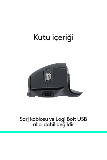 logitech MX Master 3S Bluetooth Edition Performans 8000 DPI Optik