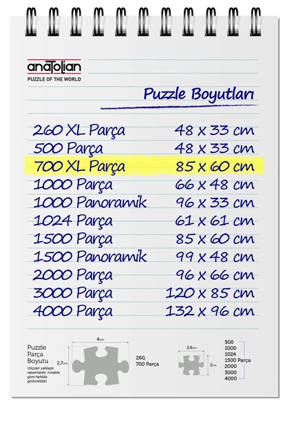 Anatolian Puzzle – Cafe Como – Puzzle Da 700 Pezzi – Cartoncino Blu Antiriflesso – #2705