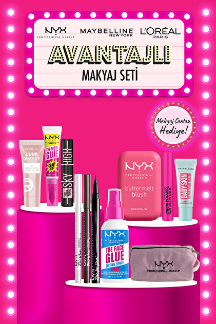 コスメセット NYX Professional Makeup Tüm Ürünlerim Çantamda Makyaj Seti – NYX