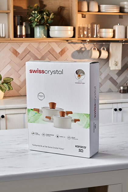 Karaca x Refika Swiss Crystal Almond Cream İndüksiyon Tabanlı Midi