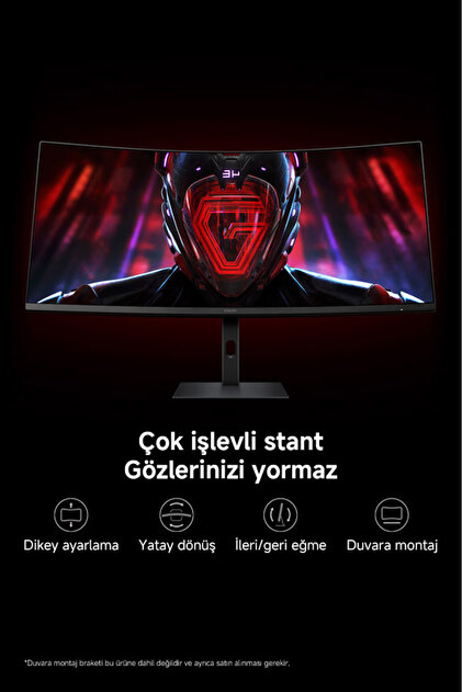 Xiaomi G34WQi C34WQBA-RGGL 34″ 180Hz 1ms UWQHD VA Gaming (Oyuncu