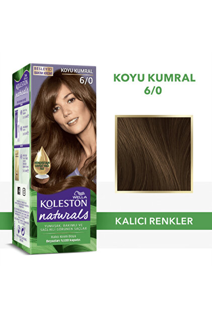 Koleston Naturals 6/0 Koyu Kumral Saç Boyası