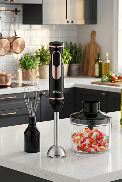 Sinbo SHB-7529 Çok Fonksiyonlu El Blender Seti – Doğrayıcı