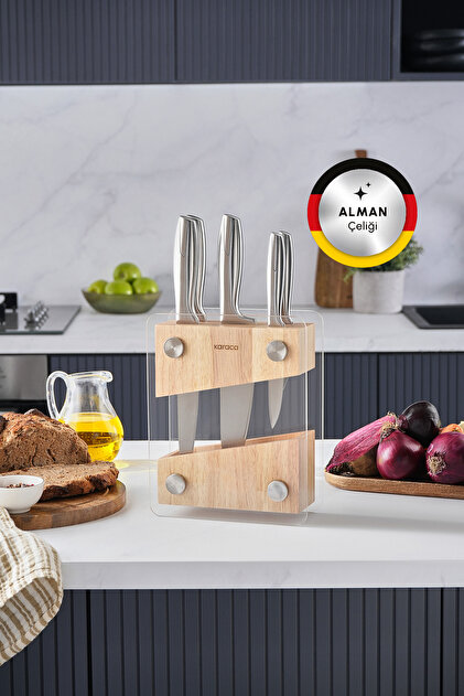銘木台座6点セット Karaca Mercur Takumi 6 Parça Bıçak Seti - Fiyatı, Yorumları