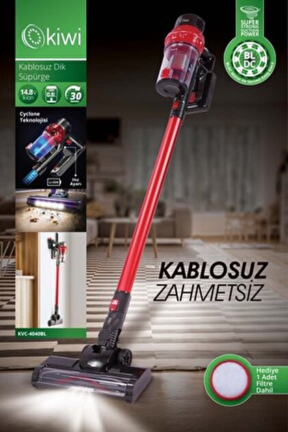Kiwi KVC-4040 Mor Kablosuz Dikey Süpürge - Fiyatı, Yorumları