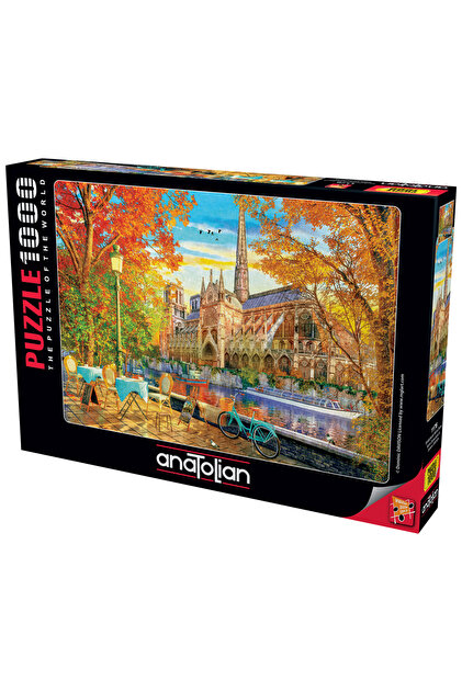 Anatolian Puzzle 1000 Parça Yapboz Puzzle - Sonbaharda Notre Dame