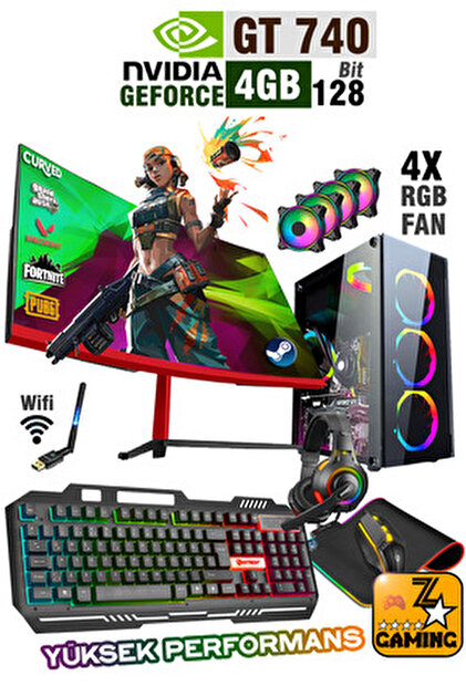 Zeiron Gsx12 Intel Core i5 3470 16GB Ram 512GB SSD GT730 4GB Ekran