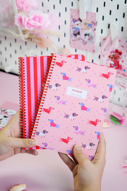 A5 Spiral School Notebook Set of 2 – Plain Soft Touch Cover
