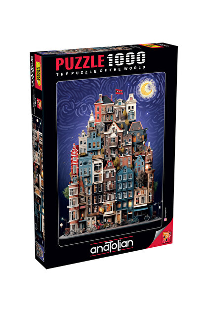 Anatolian Puzzle 1000 Parça Yapboz Puzzle - Amsterdam Starry Night