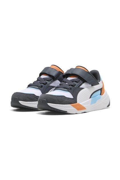 Dětské, předškolní, unisex, dámské; nízké boty; běžný střih; šedé; Puma Shuffle; velikost 28