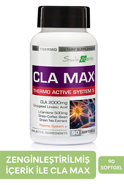 Suda Vitamin CLA max L-Karnitin, Yeşil Çay, Yeşil Kahve, Kafein