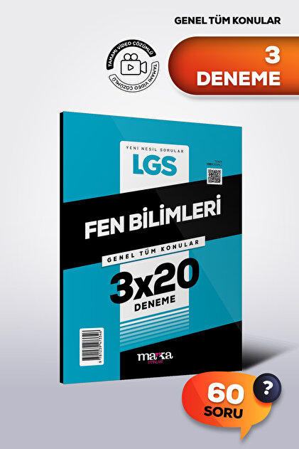 Marka Yayınları LGS FEN BİLİMLERİ Genel Tüm Konular 3 Deneme 2026