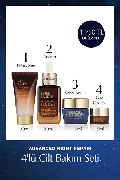 ESTEE LAUDER 4本セット Estee Lauder Advanced Night Repair 4'lü Cilt Bakım Seti - Serum
