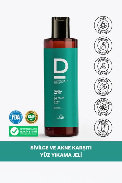 Acgun Sivilce ve Akne Karşıtı Yüz Yıkama Jeli | Yüz Temizleyicileri | Salisilik Asit | 200 ml