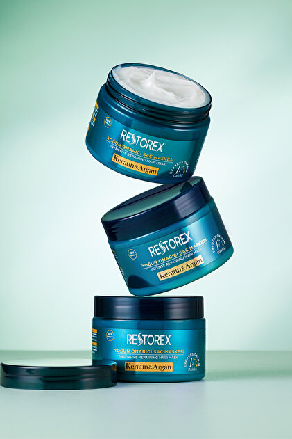 Restorex Keratin & Argan Onarıcı Saç Bakım Maskesi 300 Ml